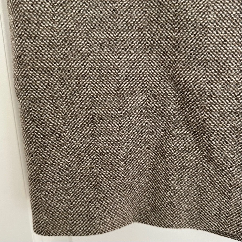 Brown Wool Tweed Fall Pencil Skirt - Ann Taylor / Business Casual / Office